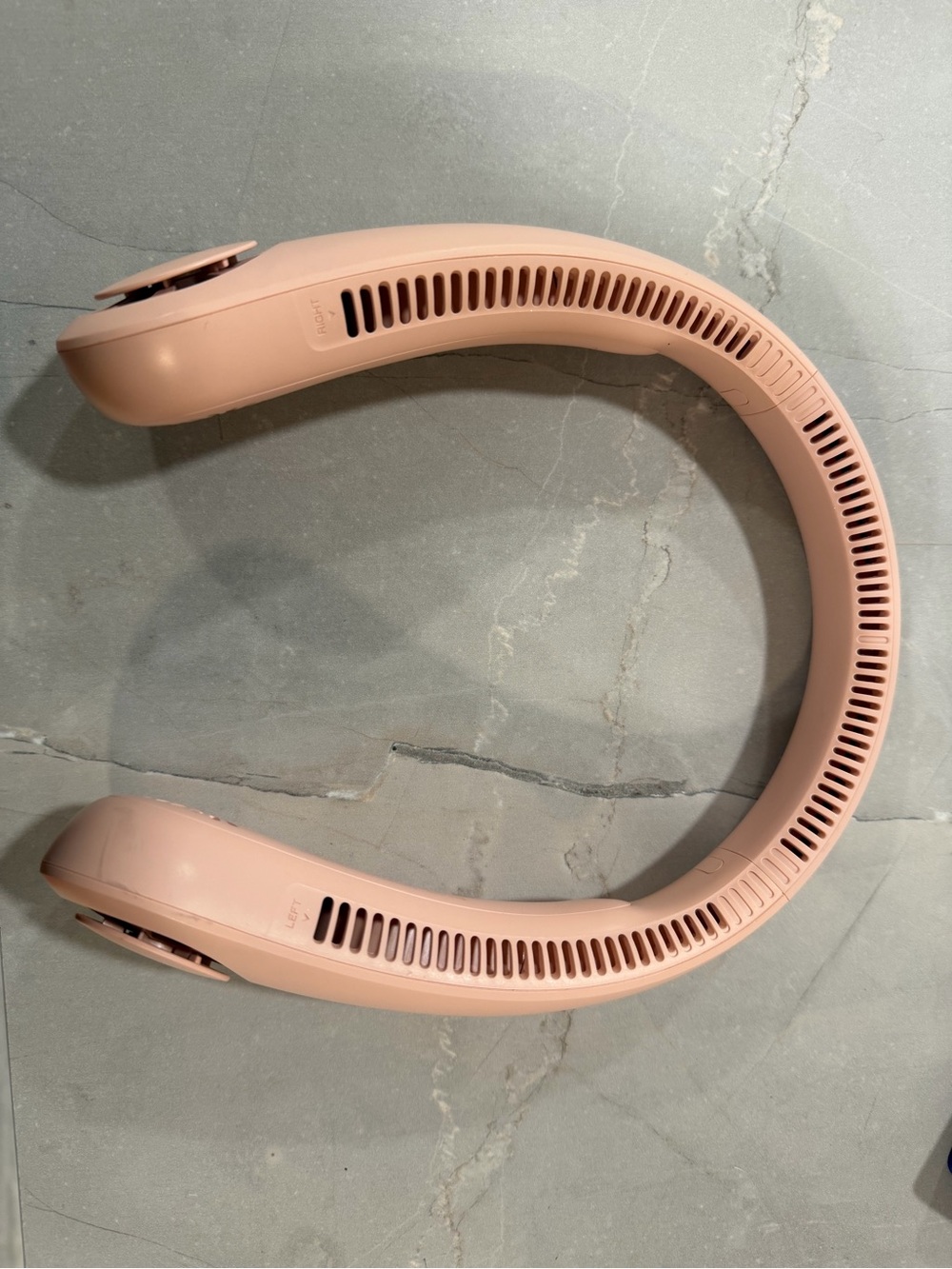 Blush Pink Wearable Neck Fan